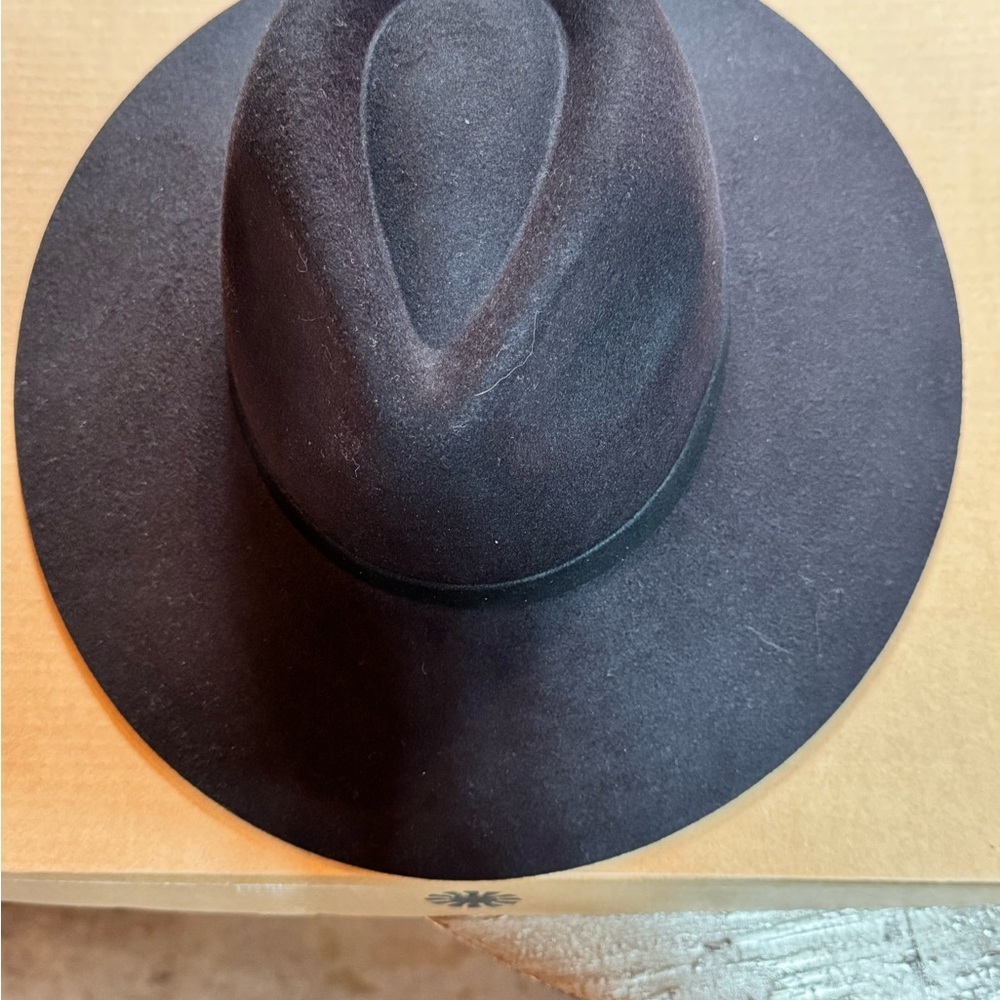 Lack Of Color Black Wide-Brimmed Fedora